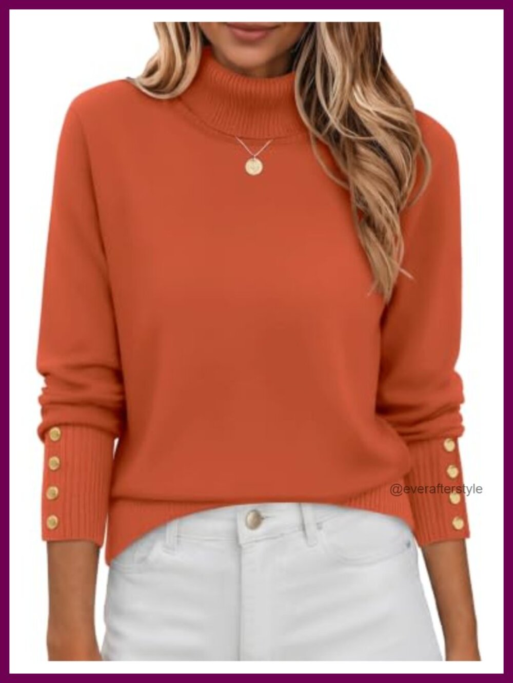 Zeagoo Womens Turtleneck Sweater Long Sleeve Ribbed Knit Pullover